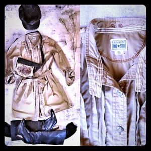 Converse One*Star shirt dress military shirt XS